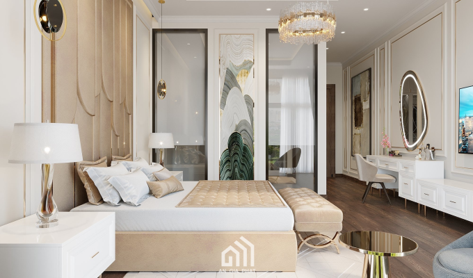 Thiết kế nội thất Quy Nhơn - Thiết kế phòng ngủ theo phong cách Luxury bởi An Gia Phát