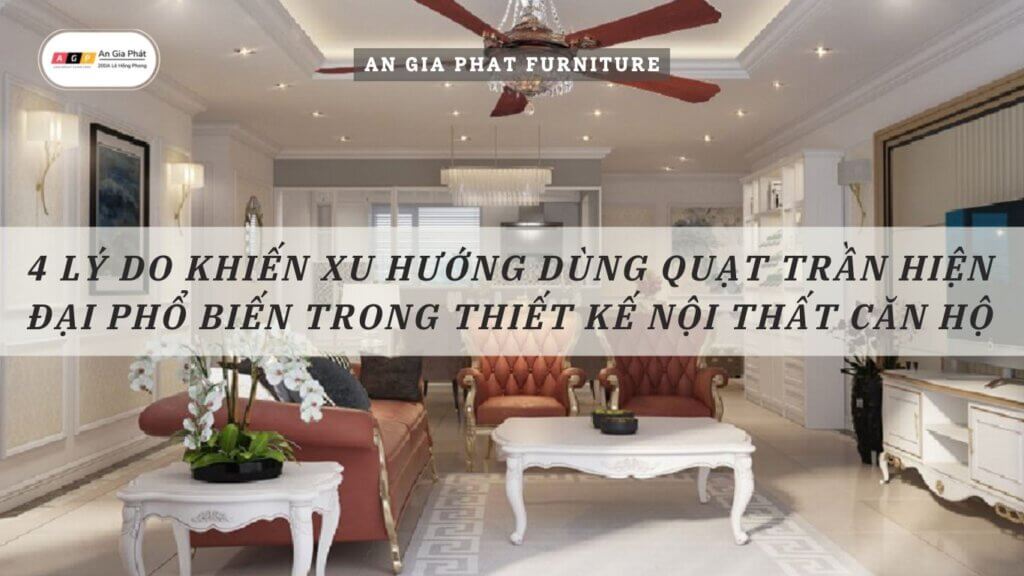 sử dụng quạt trần hiện đại